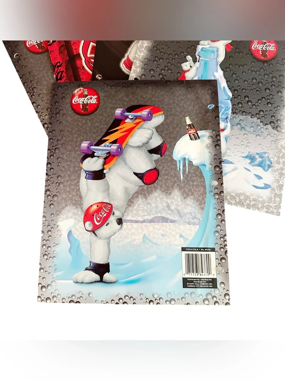 Coca-Cola Polar Bear Vintage 90s School Notebook Folders Lot of (5)